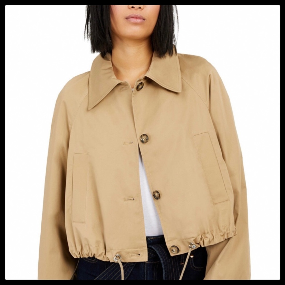 INC Drawstring Bomber Jacket Large - Picture 1 of 10